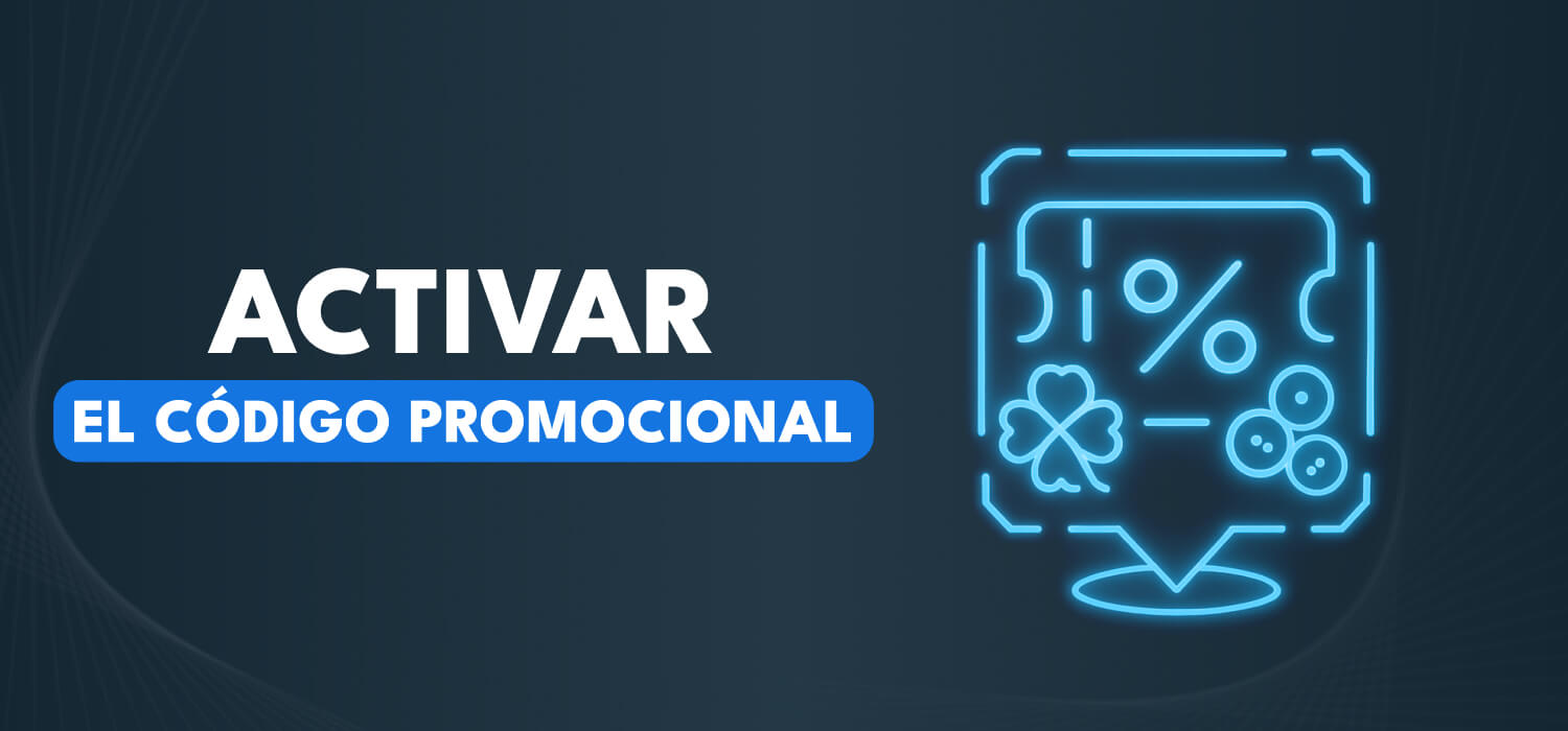 Activar el c&oacute;digo promocional del casino